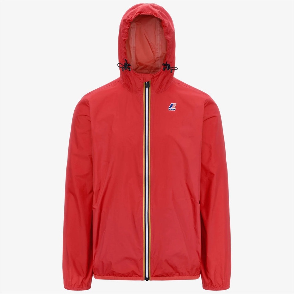Vintage K-Way Le Vrai Claude Unisex Packable Full Zip Waterproof Rain Jacket